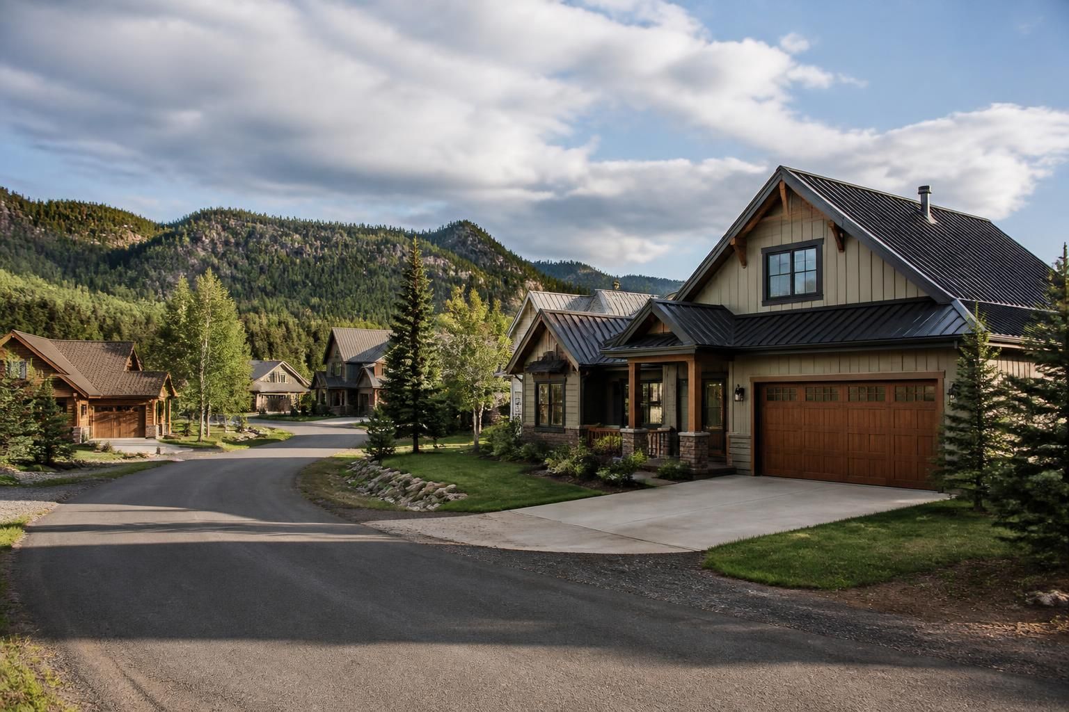 Mountain-town homes with attached garages in Chama